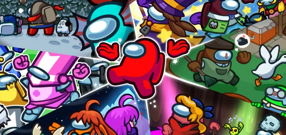 Tela de reunião no Among Us