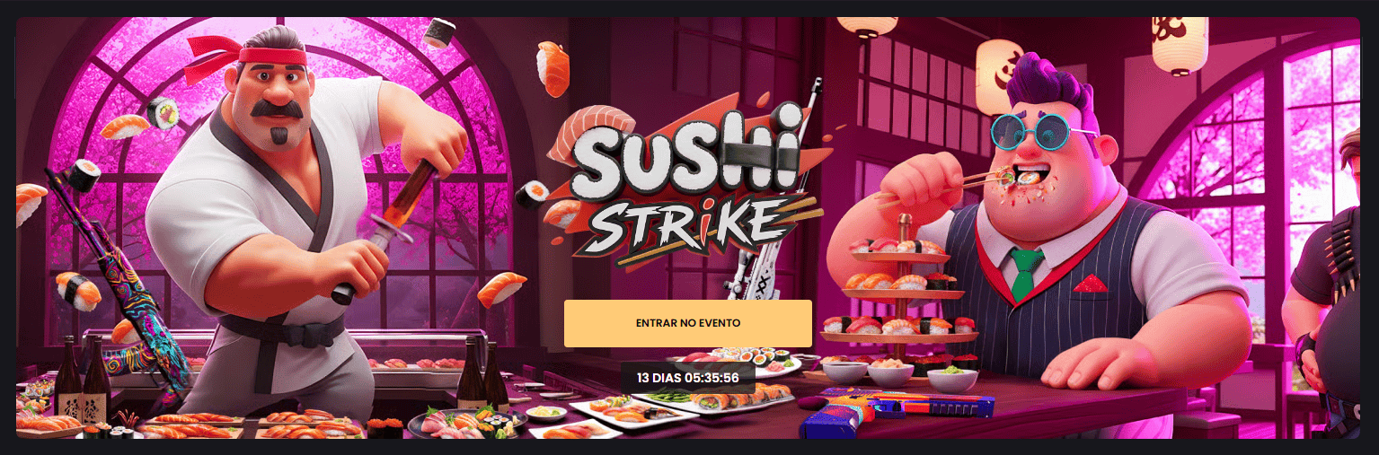 Interface do Key-Drop e inventário do CS